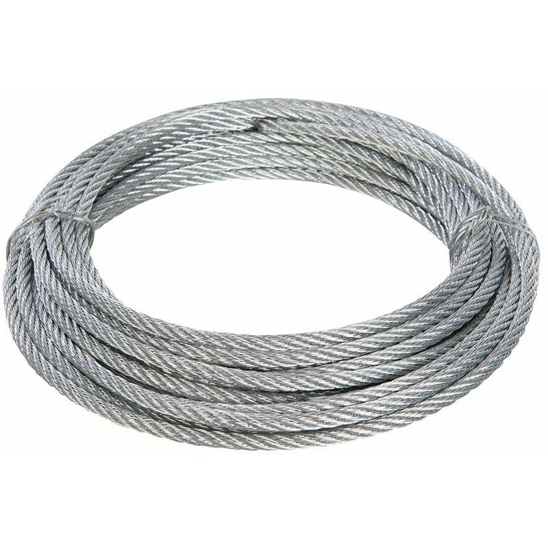 Galvanised Wire Rope 4mm x 10m 876416 - Fixman