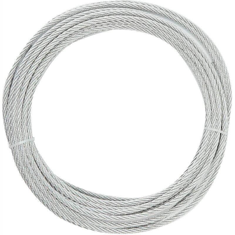 Galvanised Wire Rope 6mm x 10m 858237 - Fixman