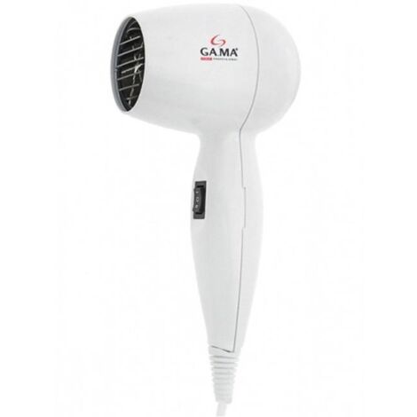 Ga.Ma A21.805 Asciugacapelli da parete 1200 W Tecnologia con motore DC 2 velocita'-temperature Colpo d'aria fredda Supporto a muro integrato Colore Bianco