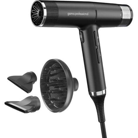 GA.MA iQ1 Perfetto asciugacapelli nero potente 1600W