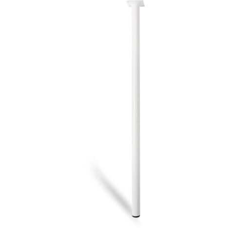 Gamba cilindrica in acciaio colore Bianco mod.401g ø3x80cm (2-401g.800.01) REI