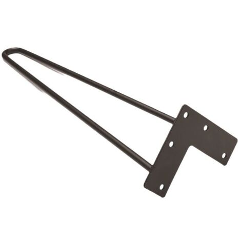 Gamba da tavolo in metallo nero 4 pezzi Gamba a perno 15 cm Perfetta per tavolini da caffè, tavoli da pranzo, scrivanie moderne con viti e protezioni