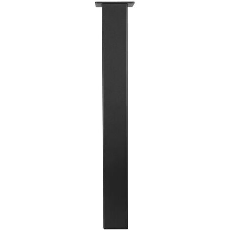 Gamba da tavolo nera quadrata - 80 x 80 x 720 mm
