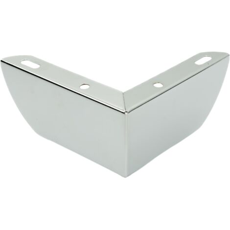 Gamba per mobile angolare, cromo argento, altezza 5,5 cm