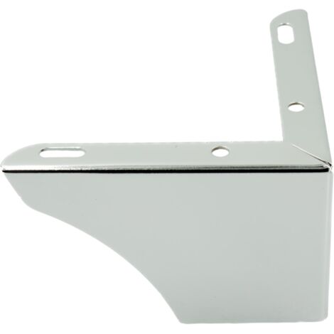 Gamba per mobile angolare, cromo argento, altezza 7,5 cm