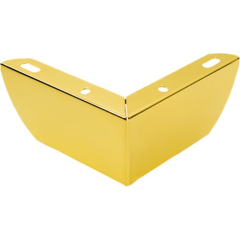 Gamba per mobile angolare, cromo dorato, altezza 5,5 cm
