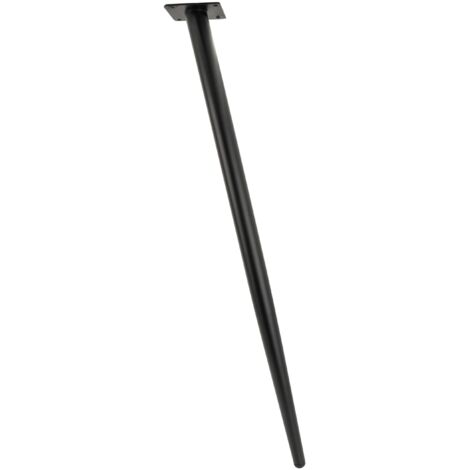 Gamba per mobile, perno obliquo, nero, 70 cm