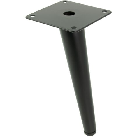 Gamba per mobile, perno obliquo, nero opaco, 18 cm