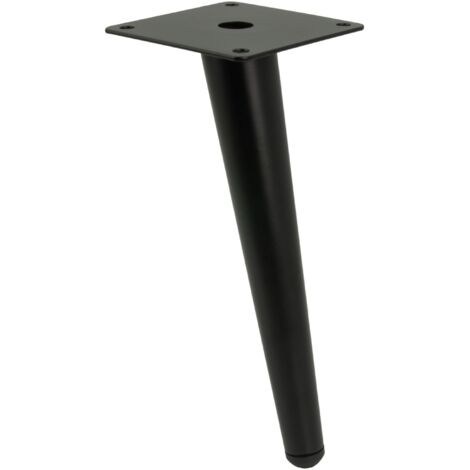 Gamba per mobile, perno obliquo, nero opaco, 20 cm