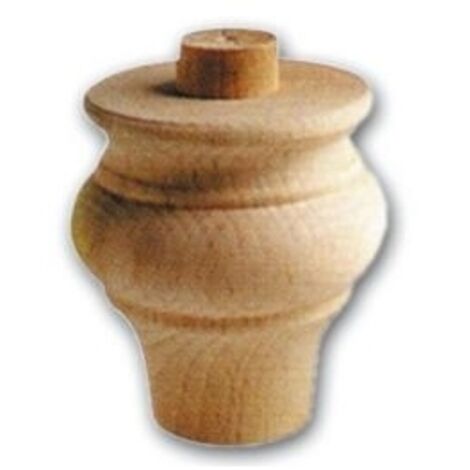 Gamba per Mobili a Cipolla in Legno di Ontano 70x75 mm Art.03.0111-0112