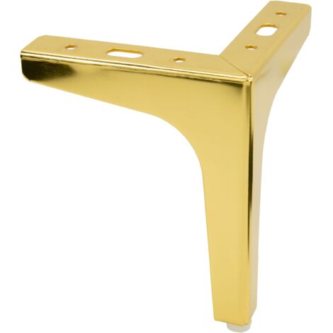 Gamba per mobili Anchor - Cromo oro, altezza 15 cm