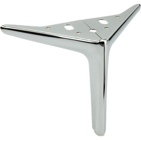 Gamba per mobili Anchor Elegant, cromo argento, altezza 15 cm