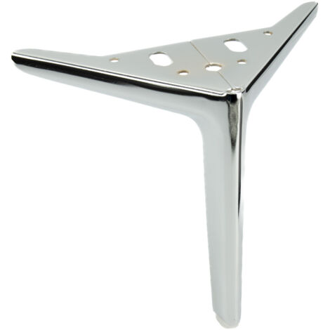 Gamba per mobili Anchor Elegant, cromo argento, altezza 18 cm