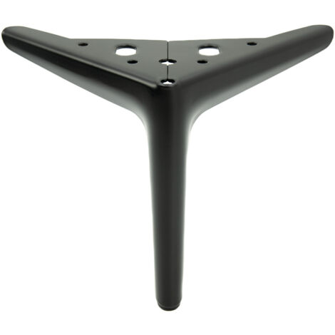 Gamba per mobili Anchor Elegant, nero opaco, altezza 15 cm