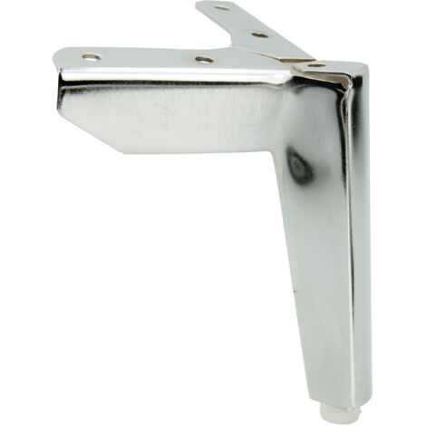 Gamba per mobili Anchor Loft, cromo argento, altezza 12 cm