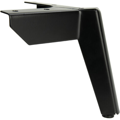 Gamba per mobili Anchor Loft, nero opaco, altezza 12 cm