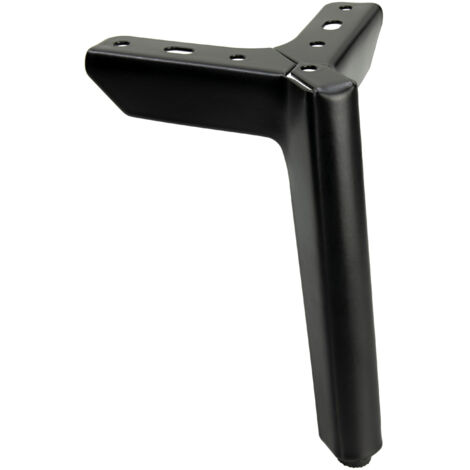 Gamba per mobili Anchor Loft, nero opaco, altezza 15 cm