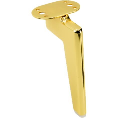 Gamba per mobili Loft, cromo dorato, altezza 18 cm