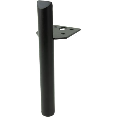 Gamba per mobili, perno, nero opaco, 15 cm