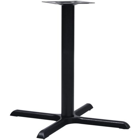 Gamba per Tavolino da Bistrò Nero 76x76x72 cm in Ghisa vidaXL