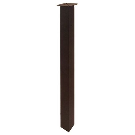 GAMBA QUADRA PIASTRA FISSA 50X50 H. 710 NERA