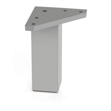 Gamba Quadrata ABS 40X100 Mm Alluminio Opaco