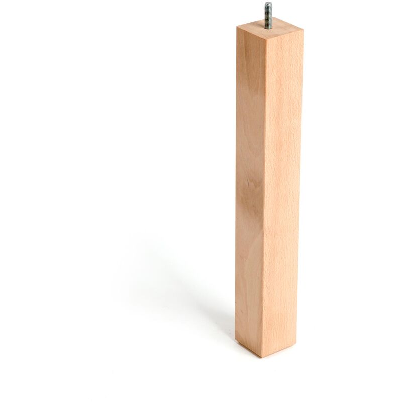 Image of REI - Gamba in legno per mobili Stile funzionale Fatto in faggio Finitura grezza Progetti di restauro fai-da-te Misure 4747360mm Altezza: 36 cm