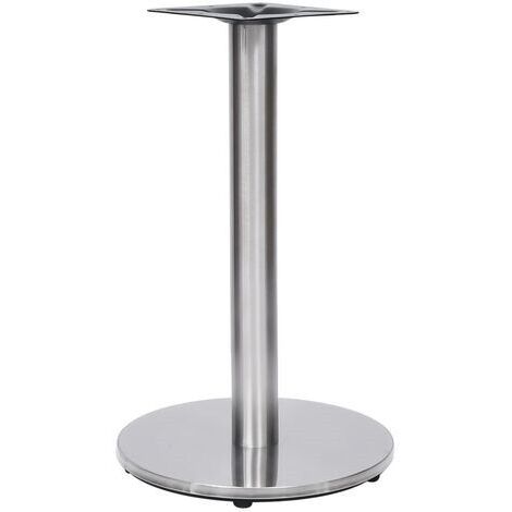 Gamba tavolo 40 cm tondo in acciaio