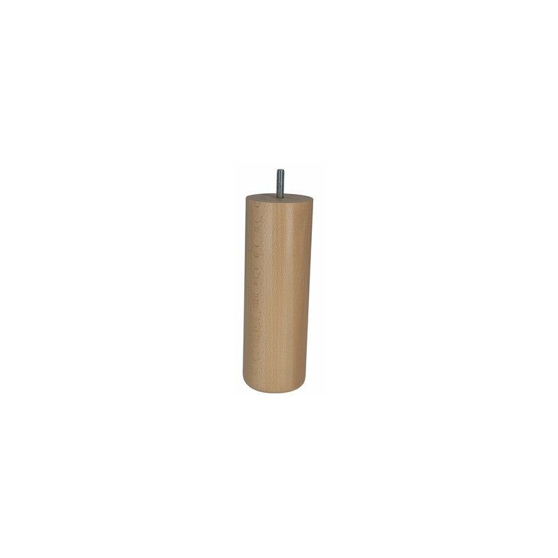 Image of Piede letto cilindrico/rete a molle 68x200 mm - faggio verniciato bianco Cime