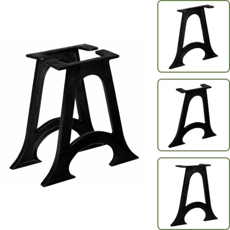 Gambe a forma di A - vidaXL Gambe per Tavolino da Caffè 2 pz Base ad Arco Forma di A Ghisa - Tavolo da pranzo