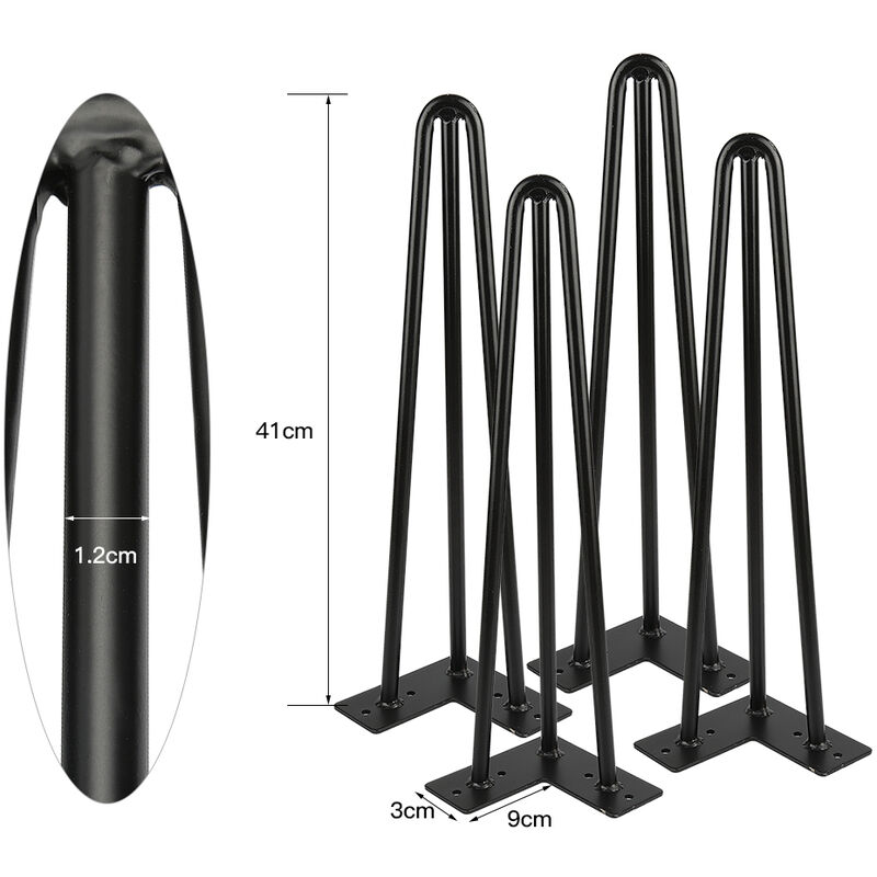 Dyhf - Gambe da tavolo x 4, Gambe a forcina di