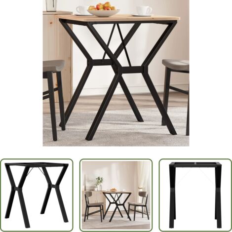 Gambe in acciaio -  Telaio Gambe a Y per Tavolo da Pranzo 60x60x73 cm in Acciaio