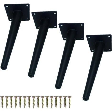 gambe per mobili gambe per divani gambe per tavoli inclinabili gambe per mobili in metallo gambe per divani inclinabili gambe per mobili affusolate gambe di supporto per sedie tavoli armadi 4 pezzi (1