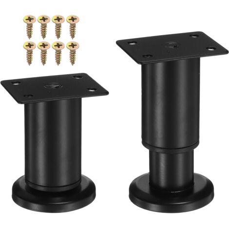 Gambe per mobili regolabili (4 pezzi), gambe per tavolo in metallo regolabili in altezza, gambe per mobili da bagno, gambe per mobili, gambe per tavoli, sedie e armadietti
