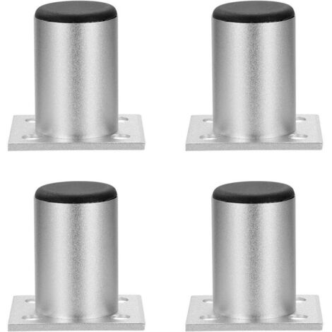 Gambe per mobili regolabili, gambe in lega di alluminio per divani e scaffali, capacità di carico (1 pezzo) fino a 50 kg, 100 mm, 4 pezzi