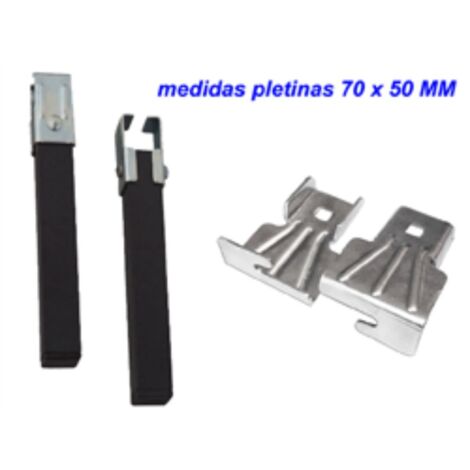 Gambe per rete 30x40 nere alte 25 cm