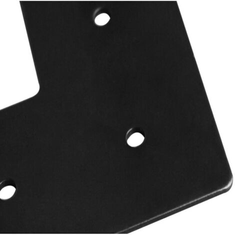 Gambe per tavolo, set di 4 forcine, gambe per tavolo, struttura del tavolo, piedini, gambe del tavolo, tavolo da pranzo, forcine, gamba del tavolo, 2 montanti, nero - 10 cm