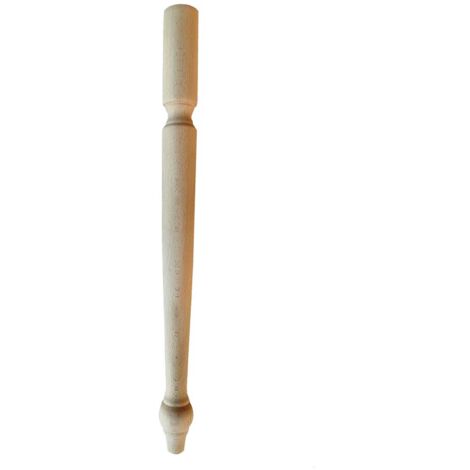 Gambe tavolo pezzi 4 in legno di faggio grezze mm ø 60 x h 750 mod classic dimensione disponibile: senza scasso