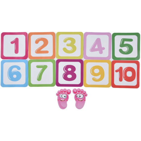 Game Floor Sticker Classic Number Environmental Protection PVC Waterproof Number Game Sticker