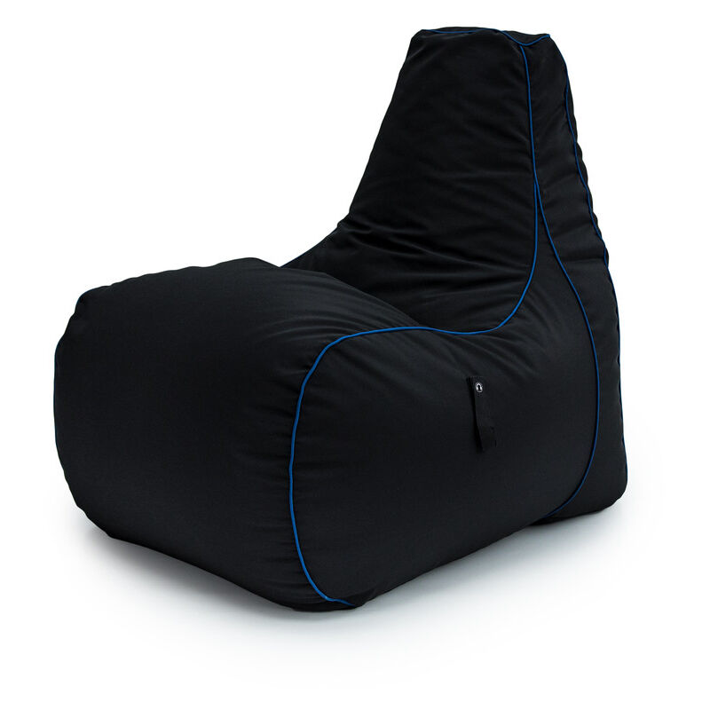 Game Over - Fauteuil pouf de jeu pour adultes, pouf poire à dossier haut, pouf chaise résistant à l'eau pour le salon, fauteuil pouf poire de jeu