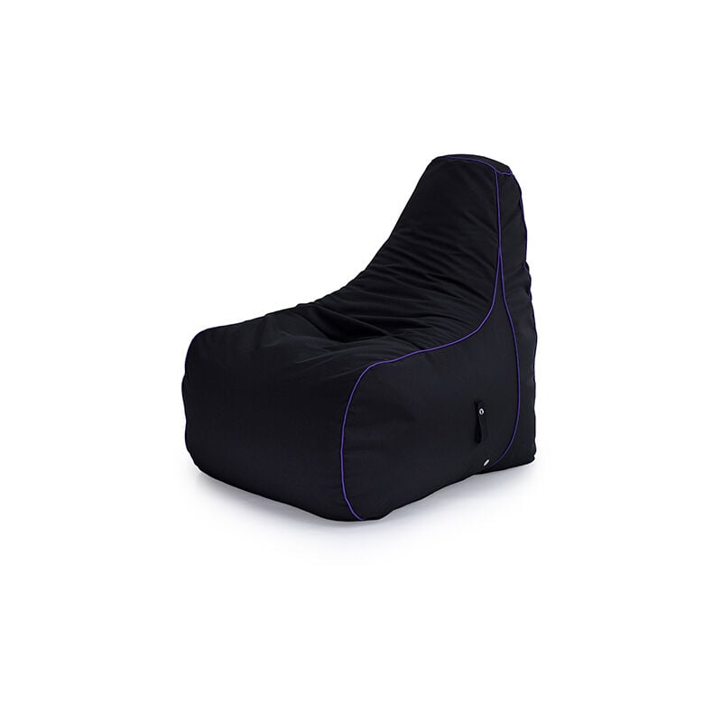 Game Over - Fauteuil pouf de jeu pour adultes, pouf poire à dossier haut, pouf chaise résistant à l'eau pour le salon, fauteuil pouf poire de jeu