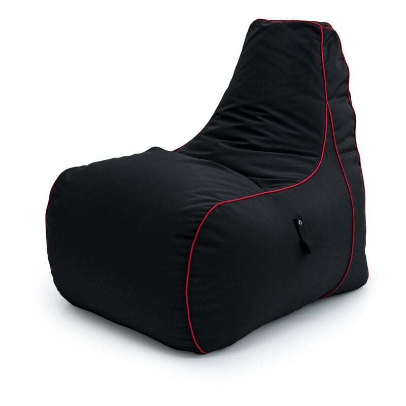 Game Over - Fauteuil pouf de jeu pour adultes, pouf poire à dossier haut, pouf chaise résistant à l'eau pour le salon, fauteuil pouf poire de jeu