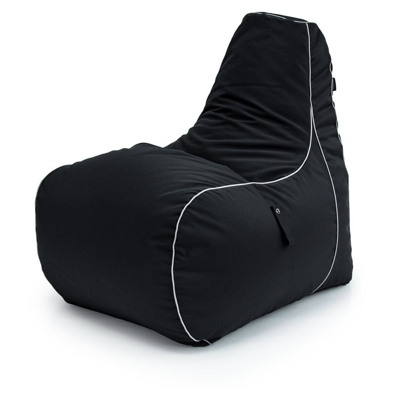 Game Over - Fauteuil pouf de jeu pour adultes, pouf poire à dossier haut, pouf chaise résistant à l'eau pour le salon, fauteuil pouf poire de jeu