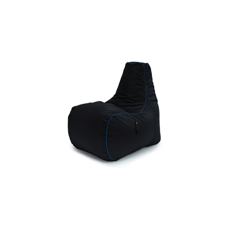 Game Over - Pouf pour enfants pour le salon, Pouf Chaise de jeu résistant à l'eau avec poches latérales, pouf et extérieur pour joueurs, Pouf Poire