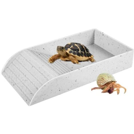 Gamelle à eau pour tortue - MARQUE - 30,5 x 14,8 x 5,8 cm - Plastique ABS - Antidérapante - Multifonctionnelle