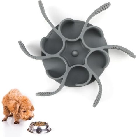 Gamelle Anti Glouton Chien Chat, Taille Découpable Gamelles des Animaux Diamètre 11 à 20 cm, Alimentation Saine et Digestion Lente