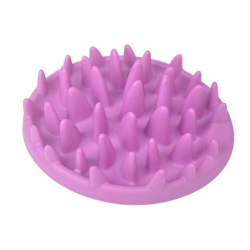 Gamelle Anti-glouton Gamelle Interactif pour Chien Chat Gamelle Evite Manger Vite (Violet)