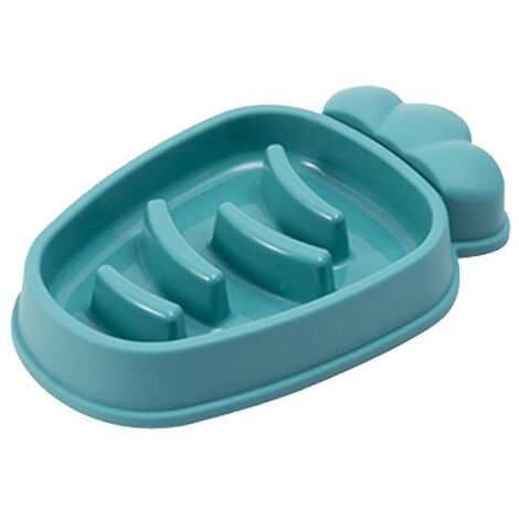 Gamelle anti-glouton pour chien, forme ludique en plastique, bol antidérapant stop-bloating, gamelle ralentisseur repas, plat fun pour petit chien.
