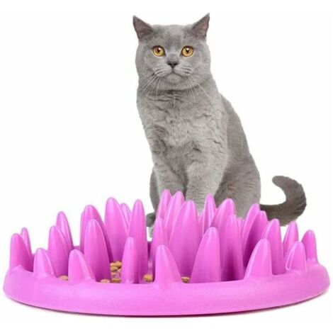 Gamelle anti-glouton pour chien,Gamelles à Alimentation Lente pour Chien, Gamelle Anti Glouton pour Chien Chat, Favorise Une Alimentation Saine et Une Digestion Lente
