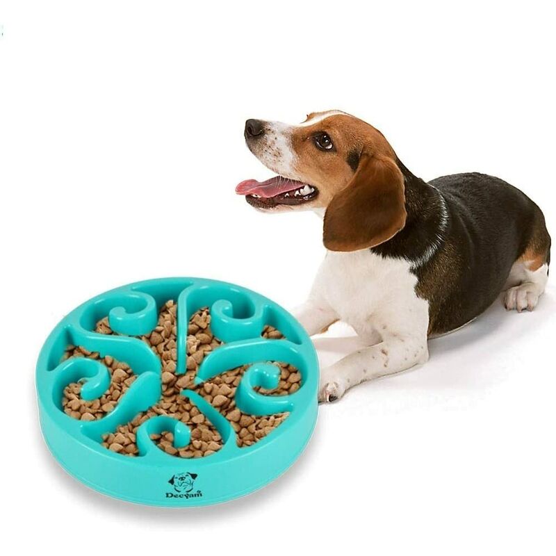 Gamelle antidérapante en Forme de Labyrinthe pour Animal Domestique - favorise Une Alimentation Saine et Une Digestion Lente